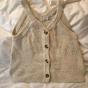 Madewell Rainbow Marled Wakefield Button
